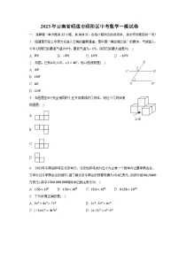 2023年云南省昭通市昭阳区中考数学一模试卷(含解析)