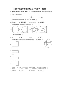 2023年湖北省武汉市武昌区中考数学一模试卷（含解析）