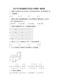 2023年山东省威海市文登区中考数学一模试卷（含解析）