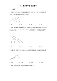 初中数学北师大版八年级下册1 图形的平移课堂检测