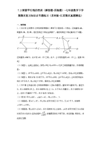 7.2探索平行线的性质（解答题-压轴题）-七年级数学下学期期末复习知识点专题练习（苏科版-江苏期末真题精选）