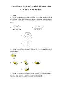 7.3图形的平移-七年级数学下学期期末复习知识点专题练习（苏科版-江苏期末真题精选）