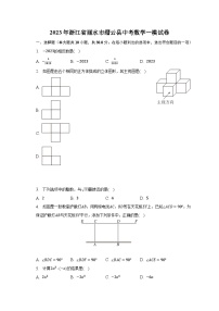 2023年浙江省丽水市缙云县中考数学一模试卷（含解析）