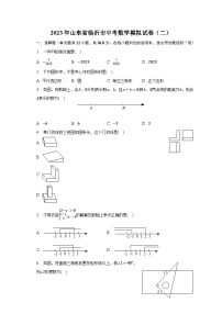 2023年山东省临沂市中考数学模拟试卷（二）（含解析）