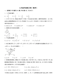 2023年安徽省合肥市第四十五中学中考模拟数学试题(含答案)