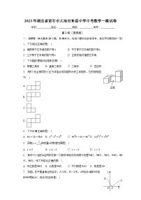 2023年湖北省黄石市大冶市东岳中学中考数学一模试卷（含解析）