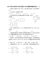 2023年四川省泸州市龙马潭区中考冲刺数学模拟试卷（一）