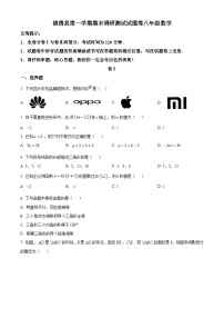 精品解析：浙江省湖州市德清县八年级上学期期末数学试题