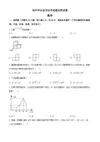 精品解析：浙江省台州市路桥区中考一模数学试题