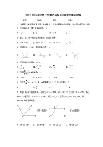 安徽省亳州市黉学高级中学2022-2023学年下学期沪科版七年级数学期末测试卷