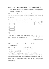 2023年河南省商丘市虞城县求实中学中考数学二模试卷（含解析）