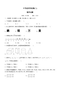 2023年安徽省六安皋城中学中考三模数学试题(含答案)