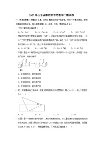 2023年山东省潍坊市中考数学三模试卷(含解析)