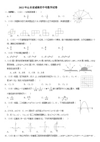 2022年山东省威海市中考数学试卷（解析版）