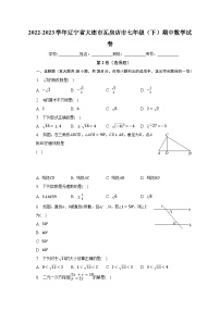 2022-2023学年辽宁省大连市瓦房店市七年级（下）期中数学试卷（含解析）