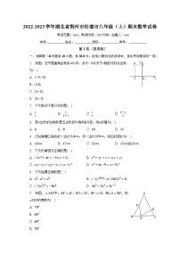 2022-2023学年湖北省荆州市松滋市八年级（上）期末数学试卷（含解析）