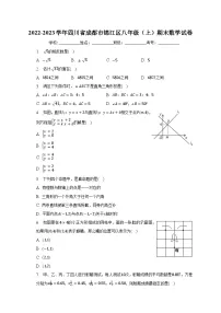 2022-2023学年四川省成都市锦江区八年级(上)期末数学试卷(含解析)