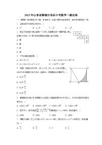 2023年山东省聊城市莘县中考数学一模试卷（含解析）