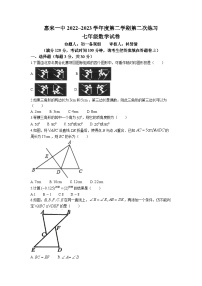 广东省揭阳市惠来县第一中学2022-2023学年七年级下学期5月月考数学试题