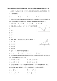 2023年浙江省杭州市西湖区重点学校中考数学模拟试卷（5月份）-普通用卷