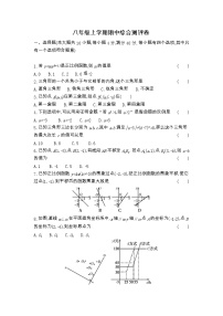 期中综合测评卷  2023-2024学年沪科版八年级数学上册