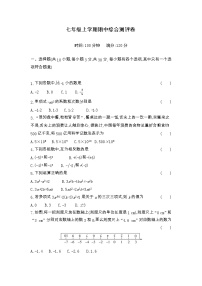 期中综合测试卷  2023-2024学年人教版七年级数学上册