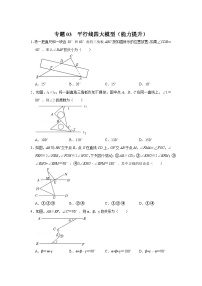 专题03  平行线四大模型（能力提升）-备战中考数学《重难点解读•专项训练》（全国通用）