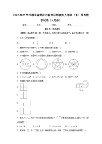 2022-2023学年湖北省武汉市新洲区邾城街九年级（下）月考数学试卷（3月份）（含解析）