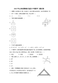 2023年山东省聊城市冠县中考数学二模试卷（含解析）