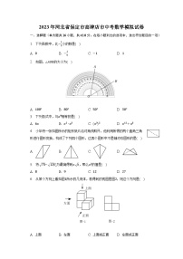 2023年河北省保定市高碑店市中考数学模拟试卷（含解析）