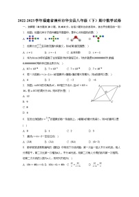 2022-2023学年福建省漳州市华安县八年级（下）期中数学试卷