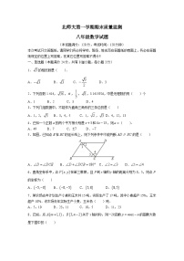 北师大版八年级上册数学期末试卷5（含答案）