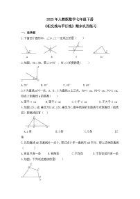 初中北京课改版3.10 相交线与平行线精品习题