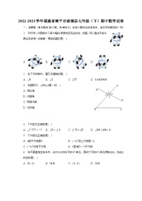 2022-2023学年福建省南平市浦城县七年级（下）期中数学试卷(含解析）