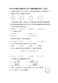2023年内蒙古赤峰市红山区中考数学模拟试卷(含答案)