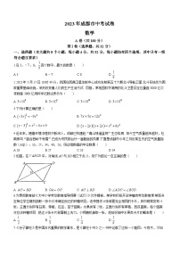 2023年四川省成都市中考数学真题(含答案)