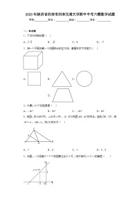 2023年陕西省西安市西安交通大学附中中考六模数学试题（含解析）