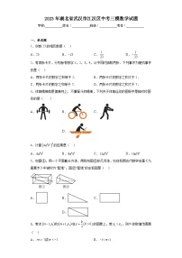 2023年湖北省武汉市江汉区中考三模数学试题（含解析）