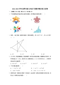 2022-2023学年北师大版七年级下册数学期末复习试卷(含解析)