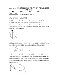 2022-2023学年人教版八年级数学下册期末模拟卷（二）