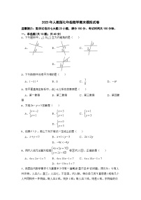 2022-2023学年人教版七年级数学下册期末模拟试卷