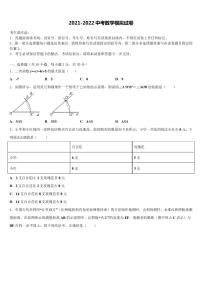 天津市东丽市级名校2021-2022学年中考数学押题试卷含解析