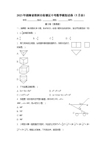 2023年湖南省株洲市荷塘区中考数学模拟试卷（5月份）（含解析）