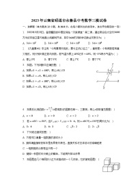 2023年云南省昭通市永善县中考数学三模试卷