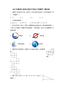 2023年黑龙江省哈尔滨市平房区中考数学二模试卷（含解析）