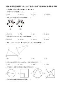 福建省泉州市鲤城区2021-2022学年七年级下学期期末考试数学试题(含答案)