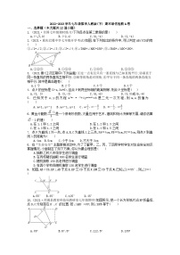 人教版七年级下学期数学期末培优检测 卷（无答案）