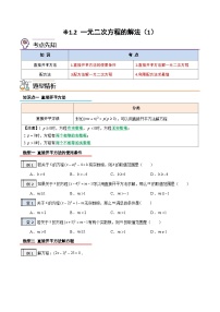 1.2一元一次方程的解法（1）（含pdf版）-2023-2024学年升初三（新九年级）数学暑假衔接教材（人教版）