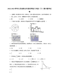 江苏省淮安外国语学校2022-2023学年八年级下学期期中考试数学试卷（含答案）