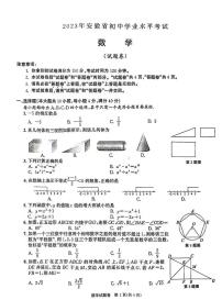 2023年安徽省中考数学真题及答案